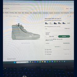 Vans X MASTERMIND World (collab) Sk8 Marshmallow High top 