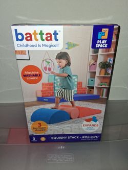 Battat Squishy Stack Foam Rollers Climbing Blocks - 3 Shapes - NEW