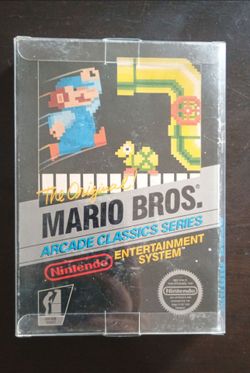 Nintendo nes Mario Bros arcade classic series game cib