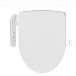 BIO BIDET HD-7000 Electric Bidet Seat for Elongated Toilets in White with Fusion Heating Technology