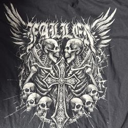 Y2k emo skull sleeve