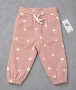 Old Navy Infant Pink Heart Sweatpants 12-18 Months NWT
