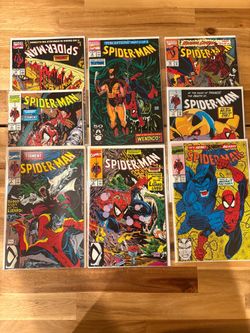 Spider-Man Comic Book Lot! McFarlane! Larsen! Wolverine! Thanos! 90s Marvel Comics!