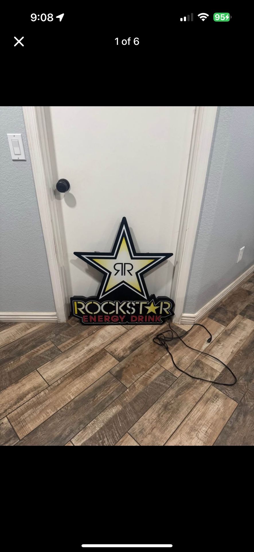 Rockstar Energy Drink light up LED sign