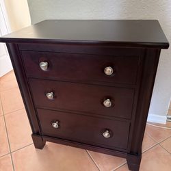 Three Pieces Solid Wood Furniture 