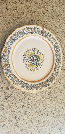 Antique Italian Plate, Hand Painted
