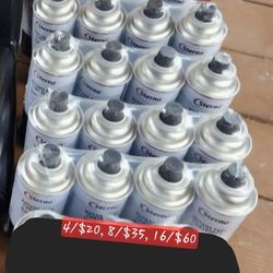 1- 4 Pack of Butane Cartridges  for 20 
or 2- 4 Pkg for 35 or 4- 4 Pkg for 60.  Located In SW Austin 78745