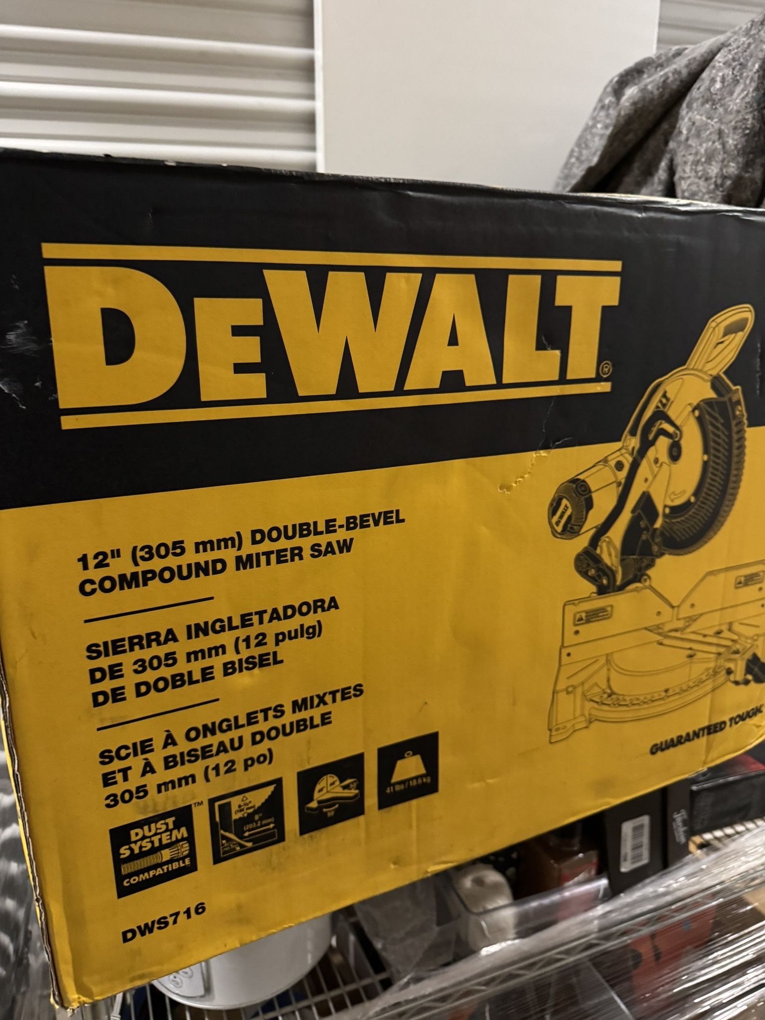 DWS716 Dewalt Dual Bevel Compound Miter Saw
