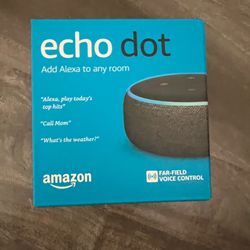 Amazon Echo Dot (3rd Gen) Alexa Smart Speaker Bluetooth Wi-Fi Mic 3.5mm New