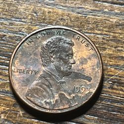 1993 D Penny Open / and Close A M