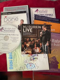 Direct Sales Business Support CDs and Book Lot of 8 items Self Help Entrepreneur
