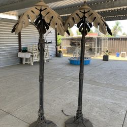 Patio Palm Tree Outdoor Lamps 
