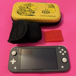 Nintendo Switch Lite With Mario Kart Case 
