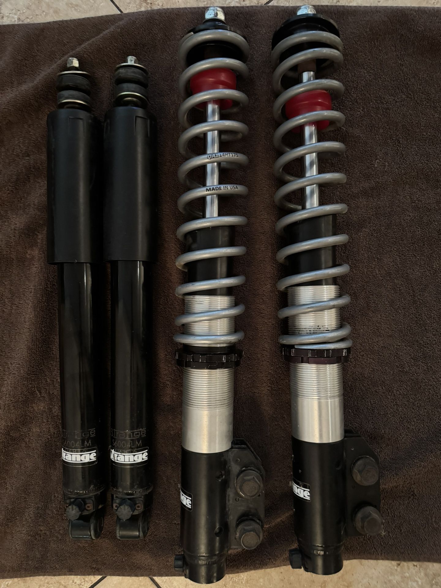 Strange front coilovers/rear shocks sn95 newedge 94-04 mustang