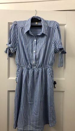 Striped dress size M