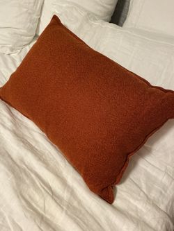 West elm orange pillow