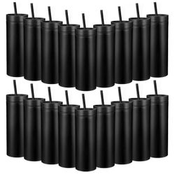 18 Pieces Skinny Acrylic Tumbler