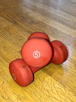 5lb Dumbbells - Rubber