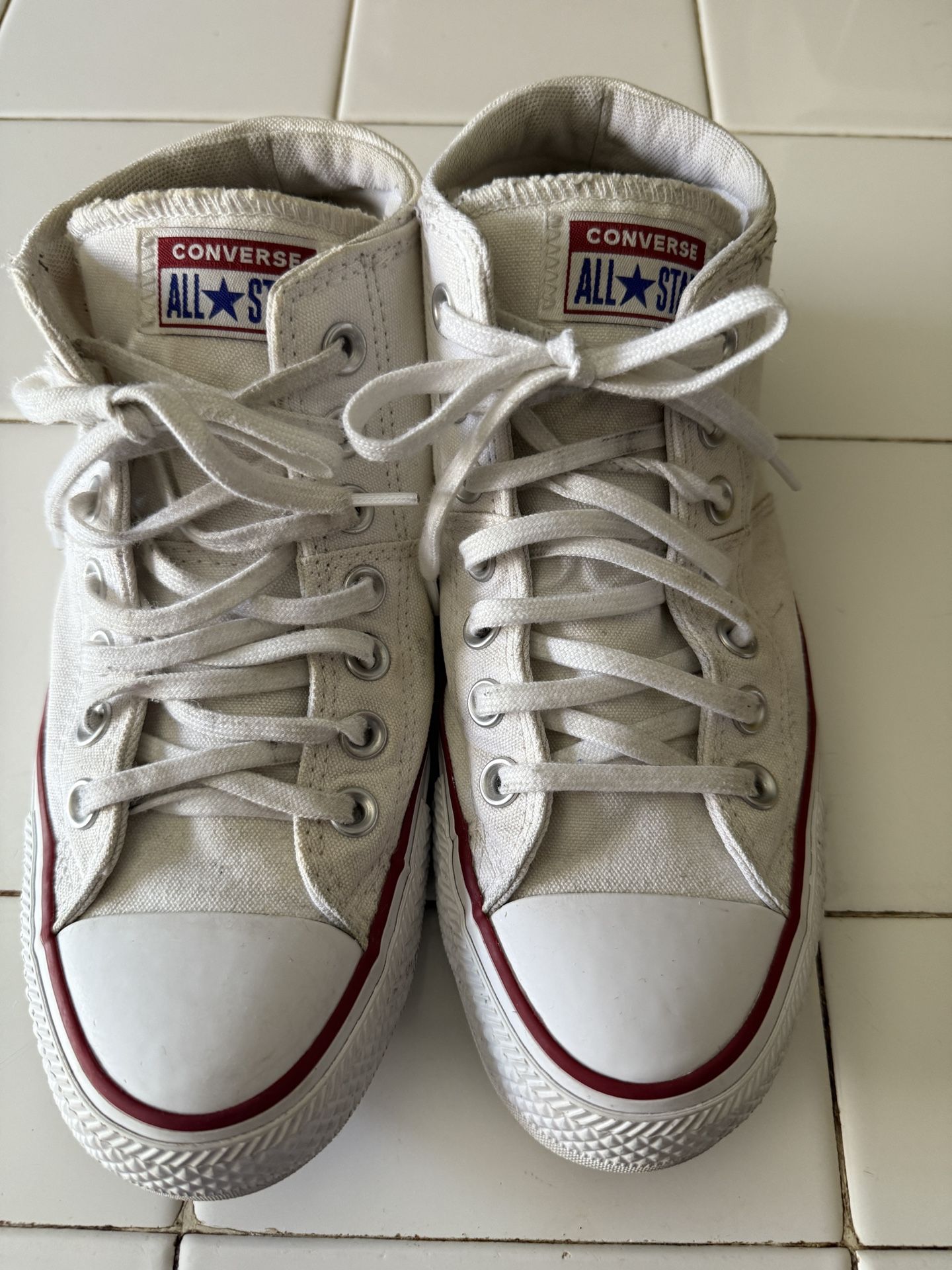 Converse Sneakers White Women size 8 1/2