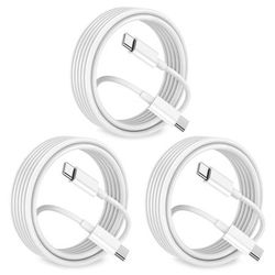 USB C to USB C Charging Cable 10ft 60W 3Pack,Long Type C to C Fast Charger Cord for Apple,for iPhone 15/15 Pro/Plus/Pro Max, for MacBook Pro/2021/20/1