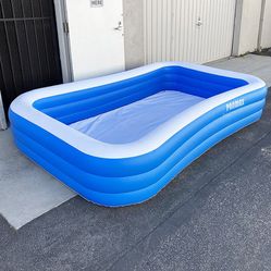 $35 (New in box) Full-Sized Inflatable Pool for Kids Adults, 118x72x22” Swimming Pool Outdoor, Garden, Backyard 