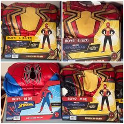 NEW Child’s Spiderman Marvel Costumes with Mask Size S, M, L $10 each