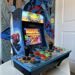 CUSTOM hand Painted Arcade1Up Marvel vs Capcom Super Heroes Countercade 
