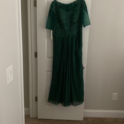 Empire Waist Floor Length Formal Dress
