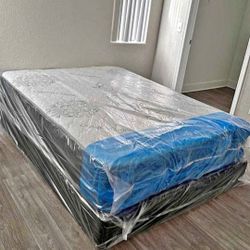 Need Gone !!! Queen Size Mattress with Box Spring For Sale !!! ASAP