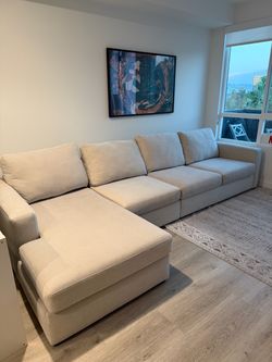 Beige sofa 3 section great condition