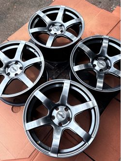 NEW 18x8.5J Glossy Black HMW Remi Racing Wheels
