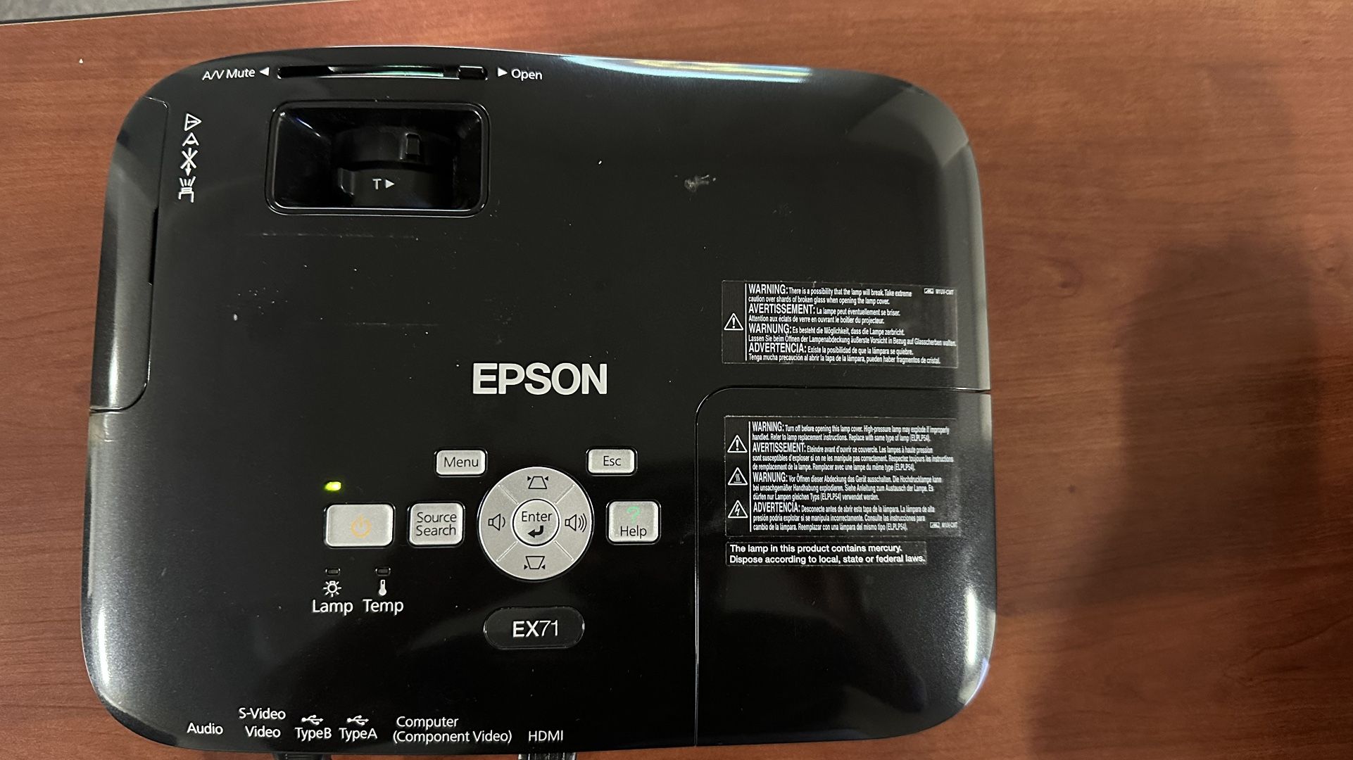 Epson EX71 Projector + Bag