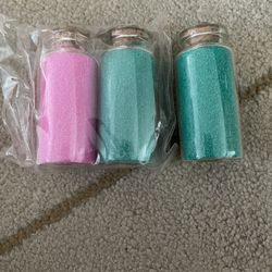 3 New Bottles Of Colored Sand