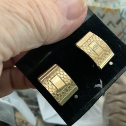 Gold Cuff Links  Vintage 