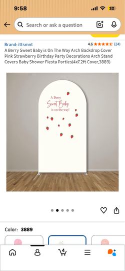 A berry sweet baby is on the way arch cover