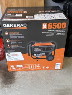 Generac GP6500 Portable Generator - New in Sealed Box