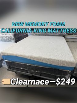 NEW MEMORY FOAM CALIFORNIA KING MATTRESS