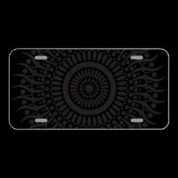 License Plate Novelty Car Front Mandala Geometric Symbol Pattern