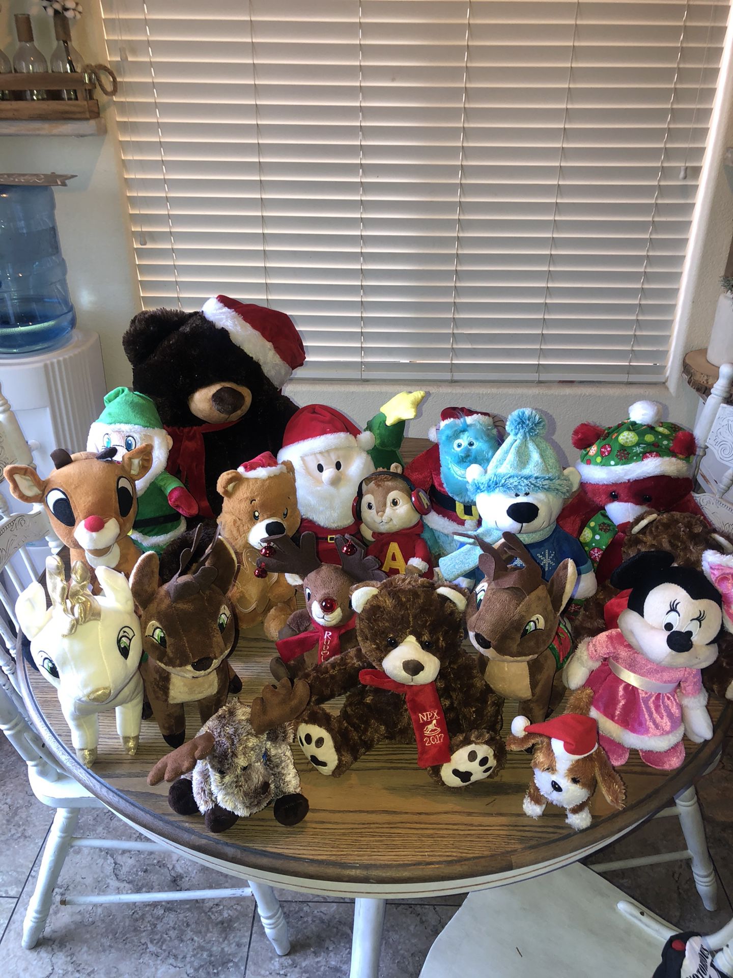 Lot of 18 Christmas Stuffed Animals