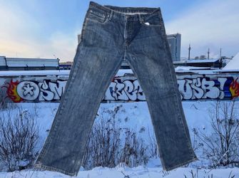 Levi's 527 blue jeans Size 38x32 #denim flaws in pic
