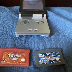 Gameboy And Pokkemon Fire red And Yu-go-oh 
