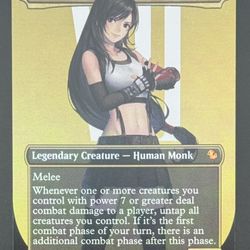 MtG Tifa, Martial Artist (Borderless) (Foil) - Commander: FINAL FANTASY (FIC)
