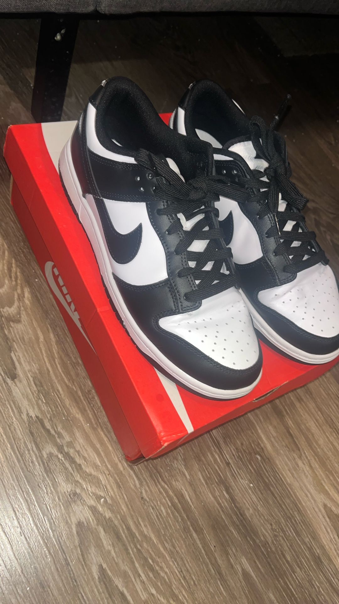 2 Pair Of Mans Nikes And Wolf & Shepherd. Dress Shoes