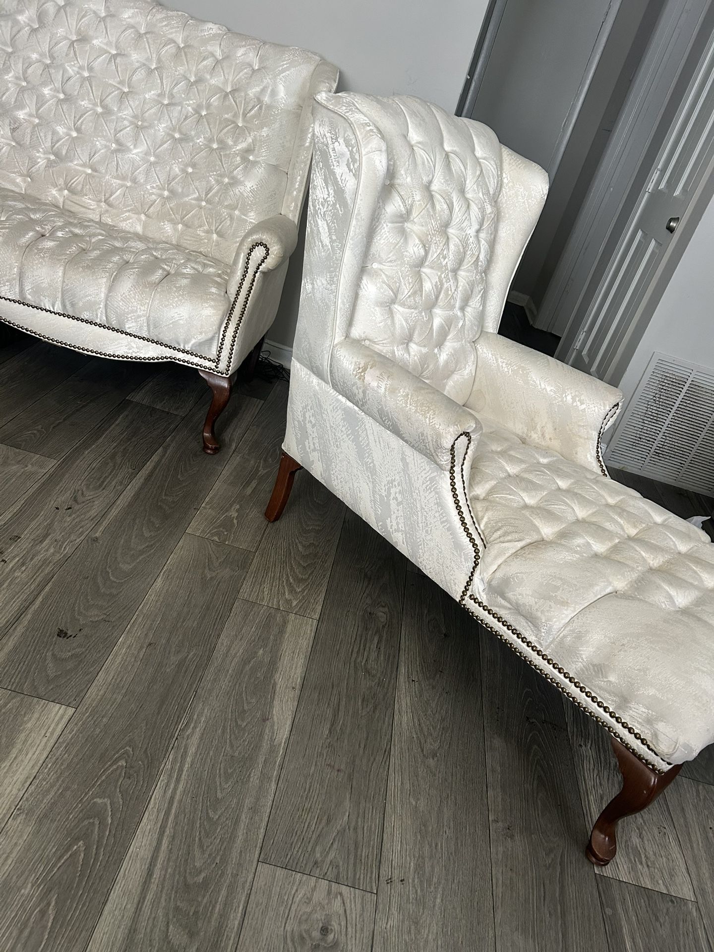 White French Style Sofa And Seater