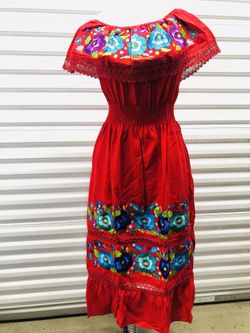 Mexican Dress ONE SIZE NATIONAL CITY 
