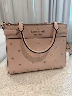 Kate Spade New York Pink Heart Stud Satchel