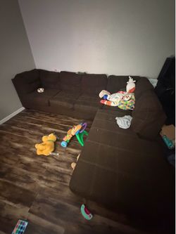 Couch with ottoman