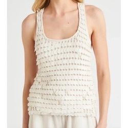 Brand New Splendid Esme Paillette Tank (Style Number RM3K130) is a textured knit tank top featuring sequin/paillette embellishments.