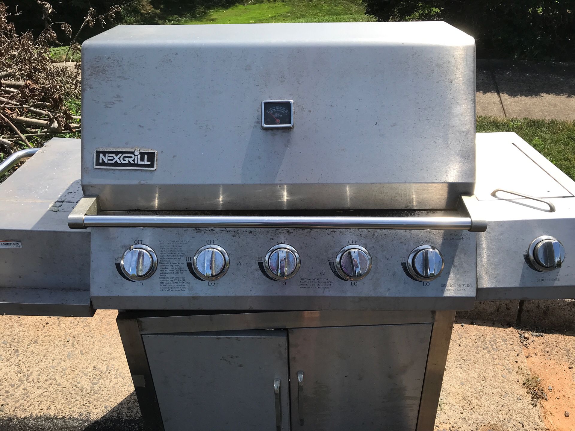 Stainless propane grill