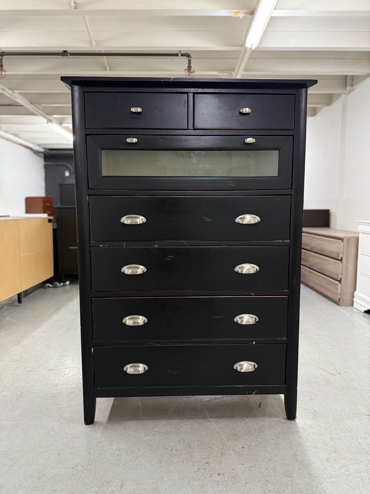 Tall Dark 7 Drawer Dresser